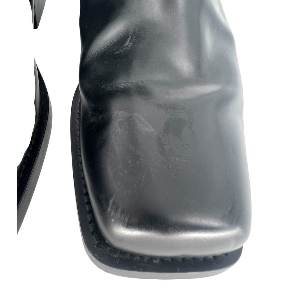 Valentino Garavani Rockstud Calfskin Biker Boots Black 40 - Picture 10 of 16